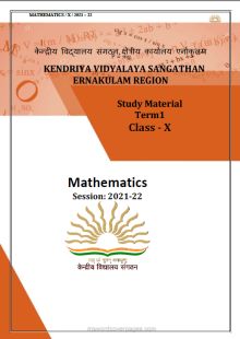  Class X Term 1 Mathematics 2021-22